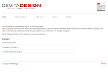 Tablet Screenshot of devita-design.ch